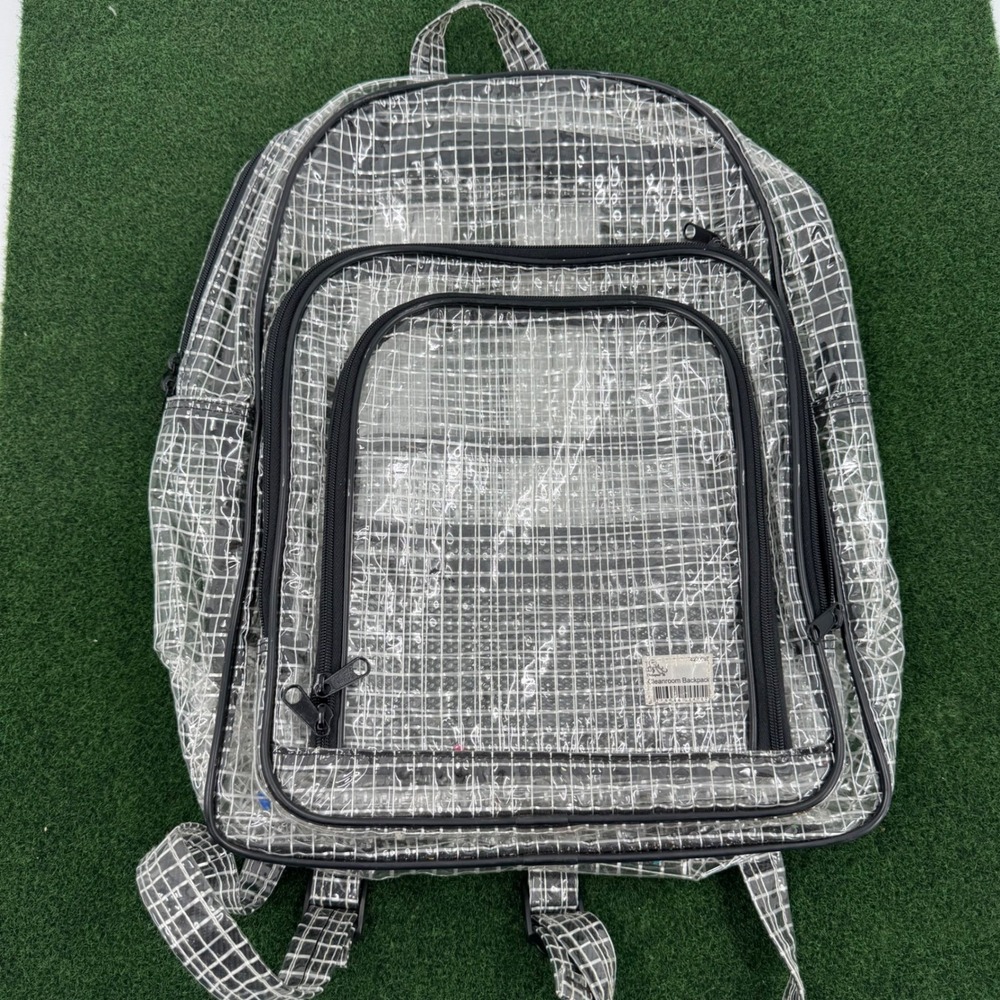 Octopus Cleanroom Backpack‎ Clear See Through School Travel ESD Anti-Static PVC